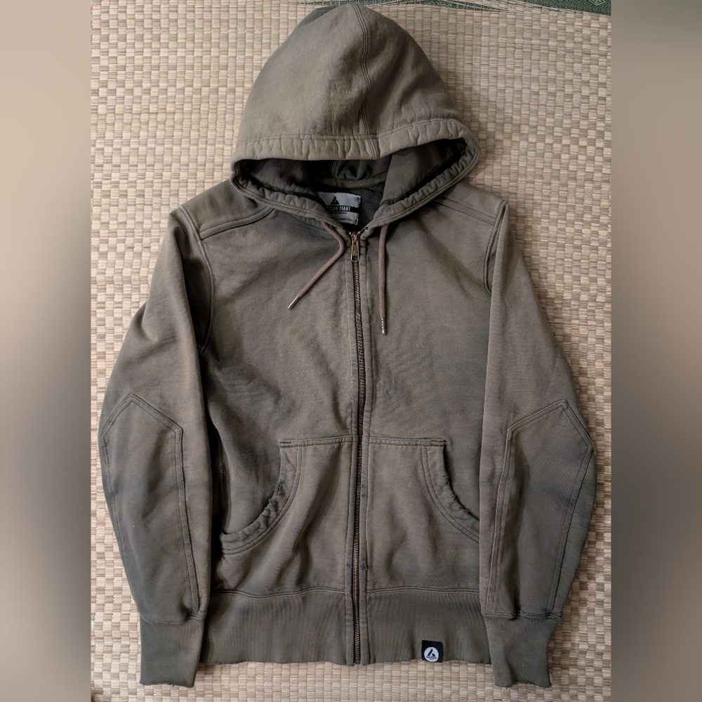 American Giant Heavyweight Full Zip Hoodie Men's Size Small Made in USA